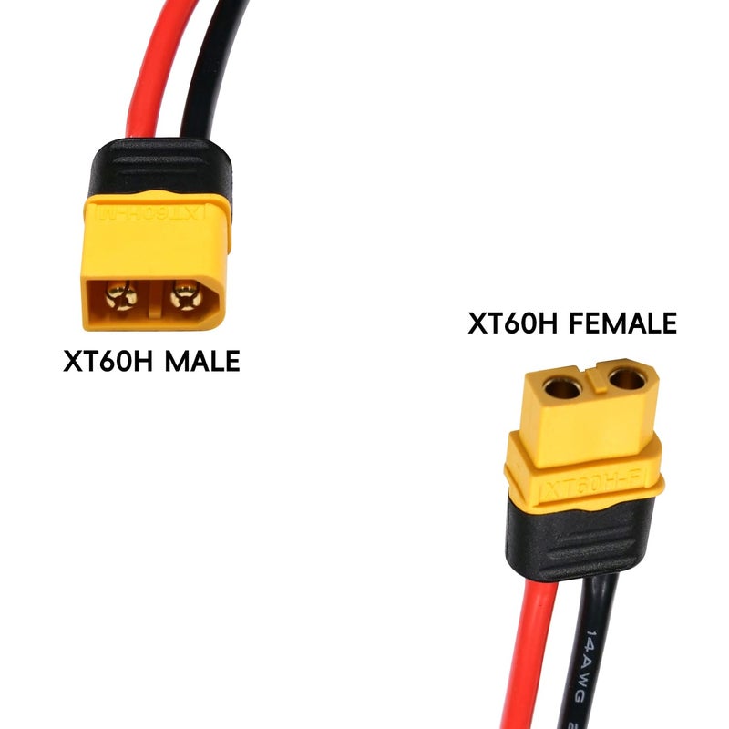 BABUVYA XT60H Switch Large Current on-Off Electric Power Switch with XT60H Male to XT60H Female Plug, RC Switch for RC Model, UAV, RC Boat Battery Connector - Image 3